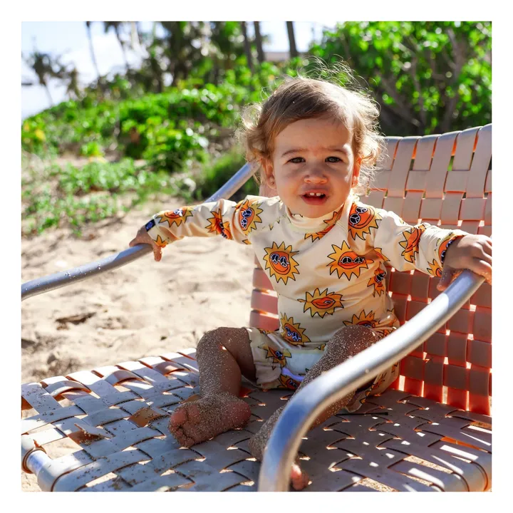 Spread Peace Recycled Fiber UV Protection Combishort | Yellow- Product image n°2