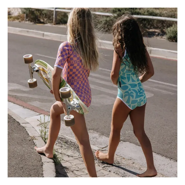 Maillot 1 Pièce Anti-UV Beach Fibres Recyclées | Vert pistache