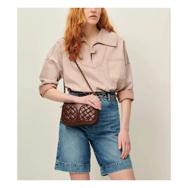 Sac Divinou Draided Cuir | Chocolat