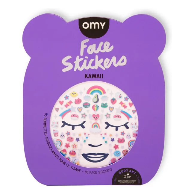 Stickers pour visage Kawai