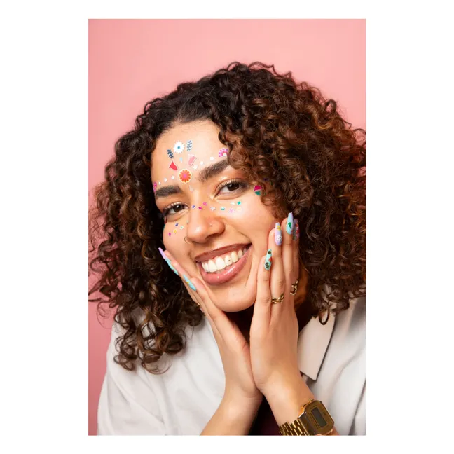 Stickers pour visage Flower