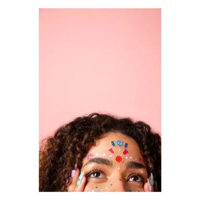 Stickers pour visage Flower
