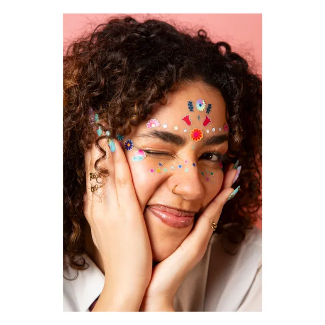 Stickers pour visage Flower