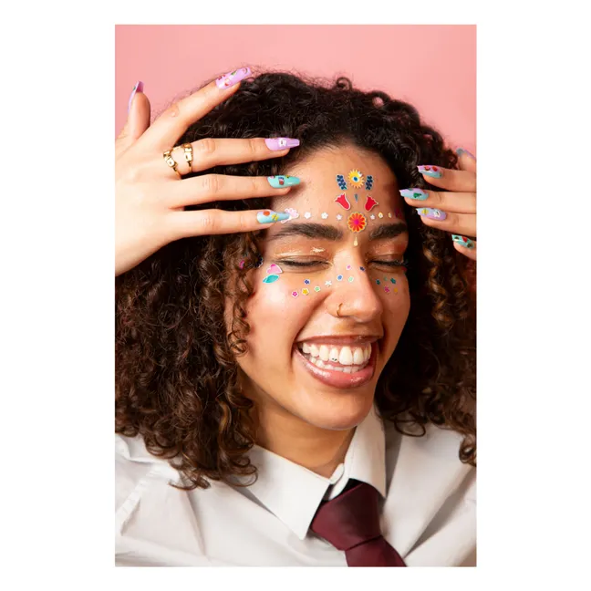Stickers pour visage Flower