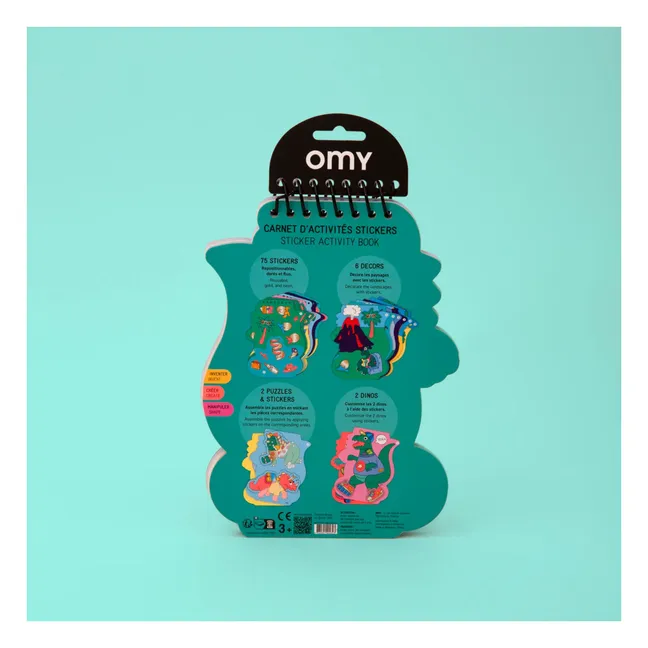 Livre d'activité stickers Dino