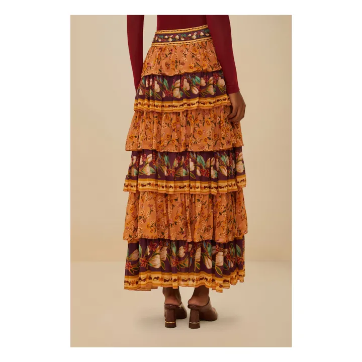 Jupe Colorful Birds | Orange- Image produit n°2
