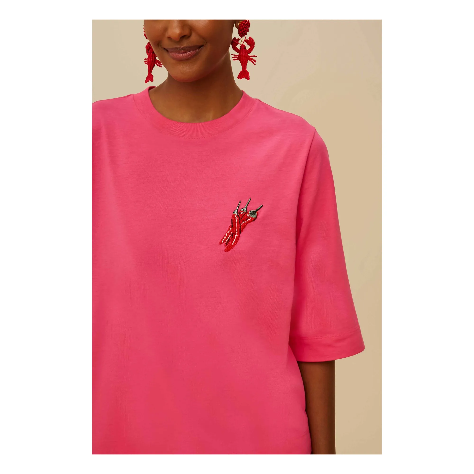 T-shirt Spicy Pepper | Rose- Image produit n°2