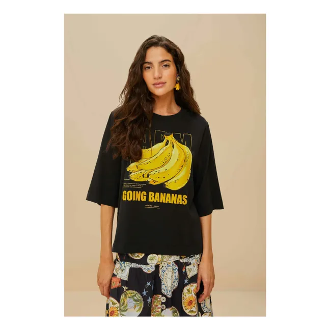 T-shirt Tropical Bananas | Noir