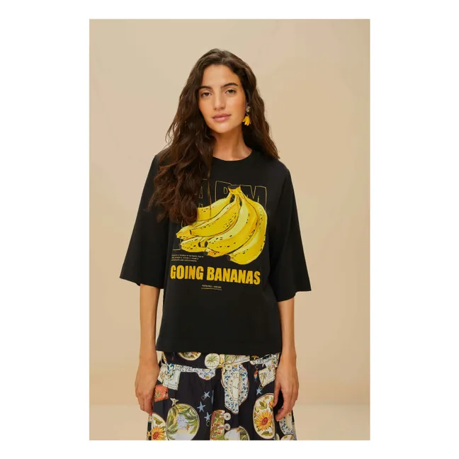 Tropical Bananas T-shirt | Black