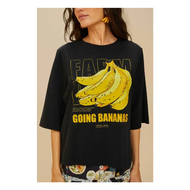 T-shirt Tropical Bananas | Noir