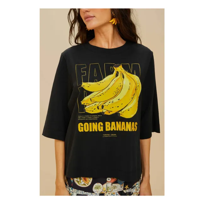 Tropical Bananas T-shirt | Black