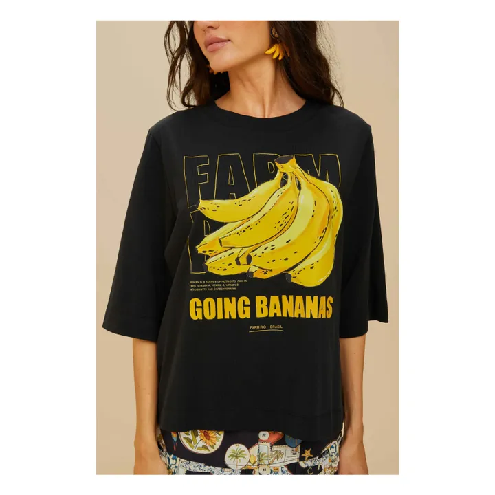 T-shirt Tropical Bananas | Noir- Image produit n°1