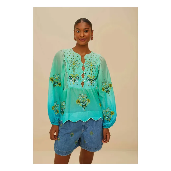 Short Palmtree Brodé | Denim