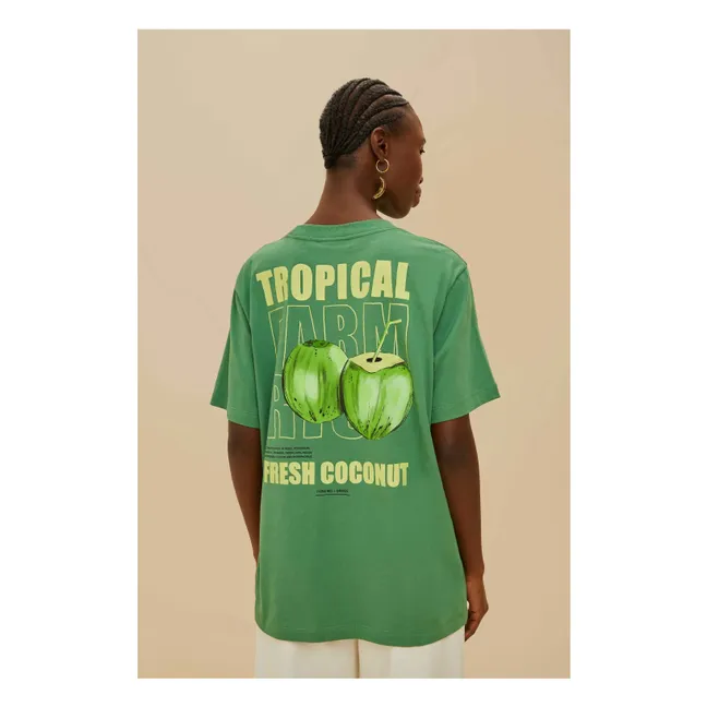T-shirt Tropical Coconut | Vert