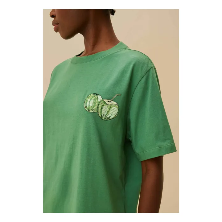 T-shirt Tropical Coconut | Vert- Image produit n°2