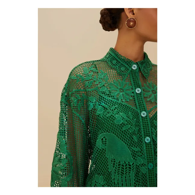 Chemise Landscape Guipure | Vert
