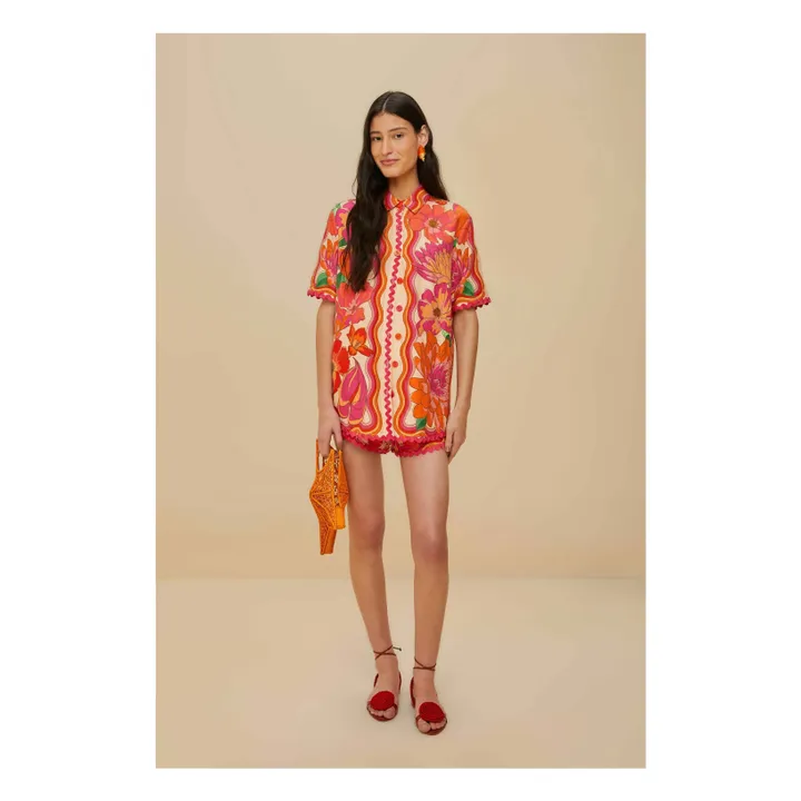 Camisa de lino Spring Affair | Naranja- Imagen del producto n°1