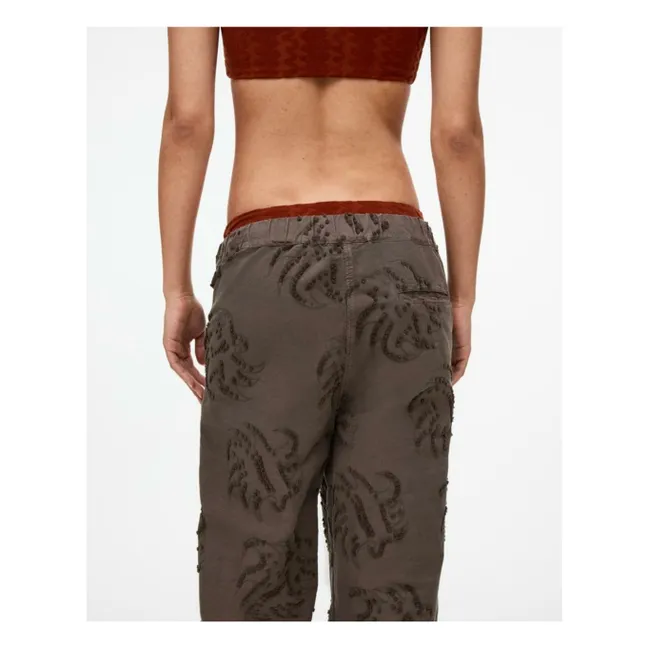 Pantalon Emberia Pan Dobby  | Marron
