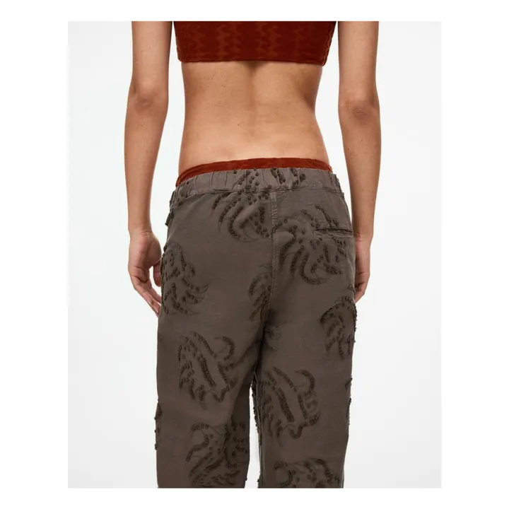 Pantalon Emberia Pan Dobby  | Marron- Image produit n°5