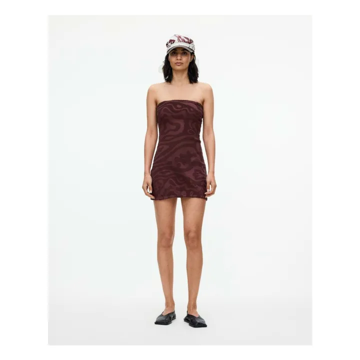 Robe Merlot Echo Aya | Marron- Image produit n°2