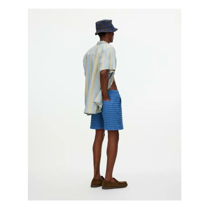 Short Coronet Porto Waffle | Bleu- Image produit n°5