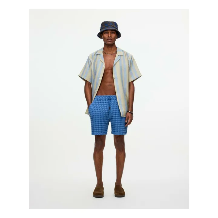 Short Coronet Porto Waffle | Bleu- Image produit n°2
