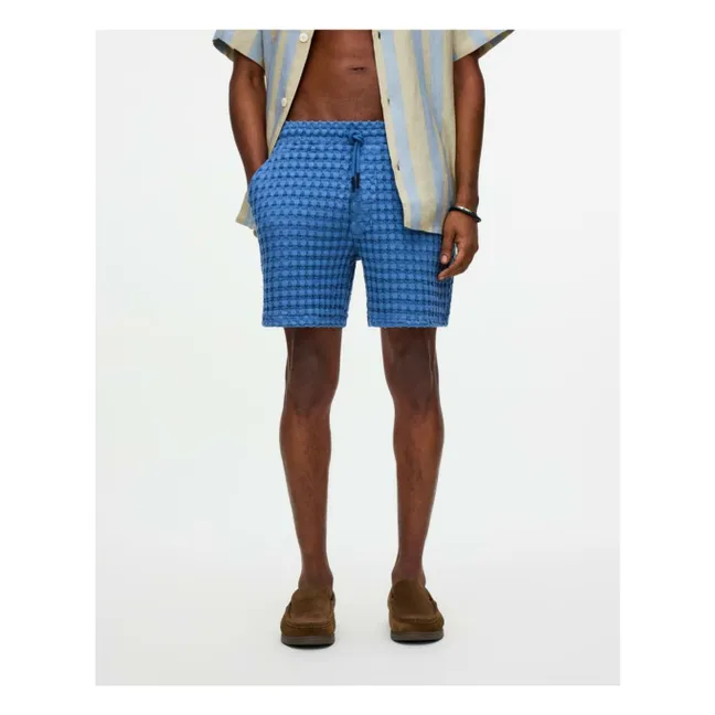 Short Coronet Porto Waffle | Bleu