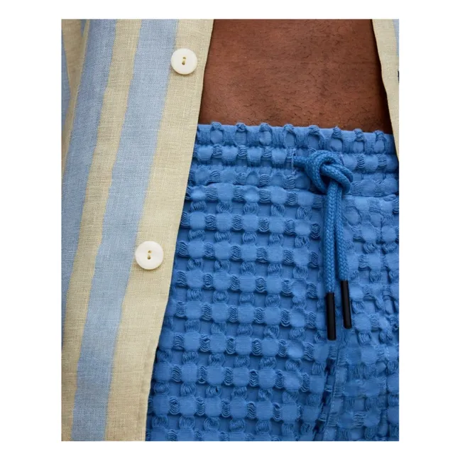 Short Coronet Porto Waffle | Bleu