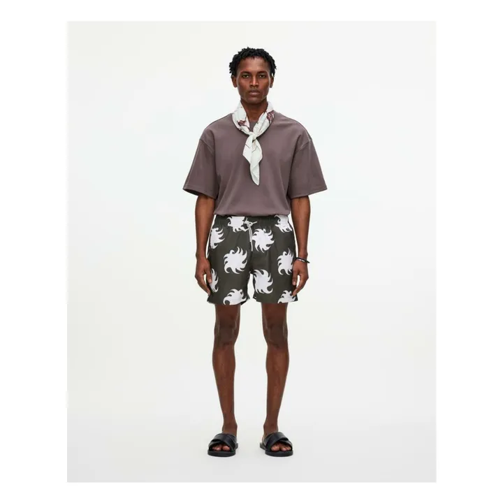 Short de Bain Pine Ember | Vert kaki- Image produit n°2