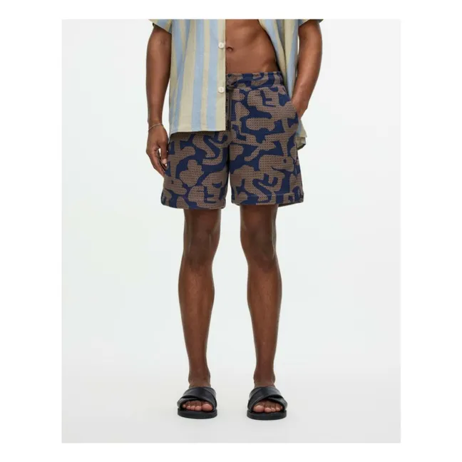 Pantaloncini da bagno Morel Puzzlotec | Marrone