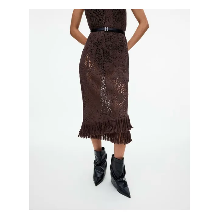 Robe Astrea Ari Crochet  | Marron- Image produit n°6