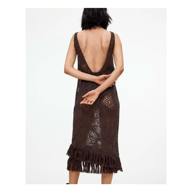 Robe Astrea Ari Crochet  | Marron
