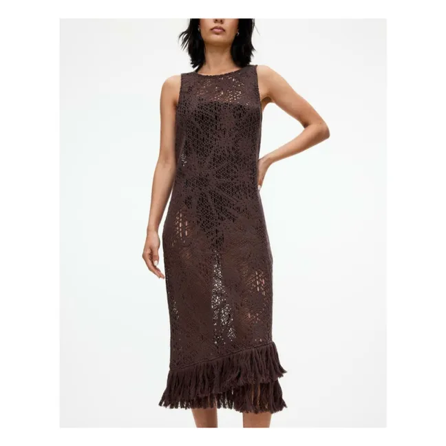 Robe Astrea Ari Crochet  | Marron