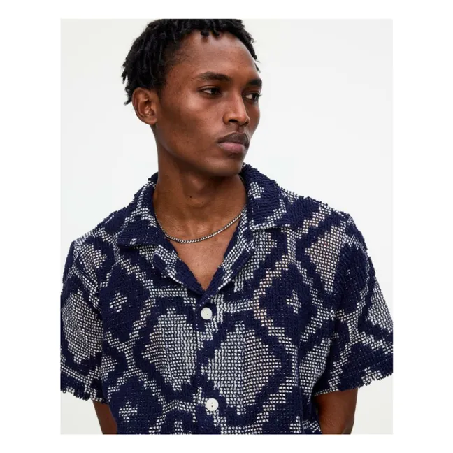 Chemise Trastevere Cuba Crochet | Bleu