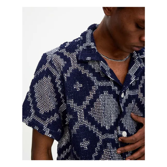 Chemise Trastevere Cuba Crochet | Bleu