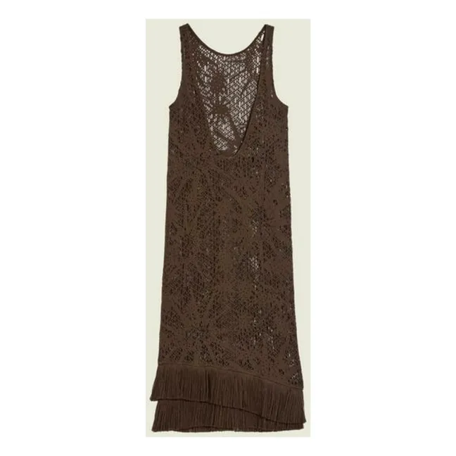 Robe Astrea Ari Crochet  | Marron