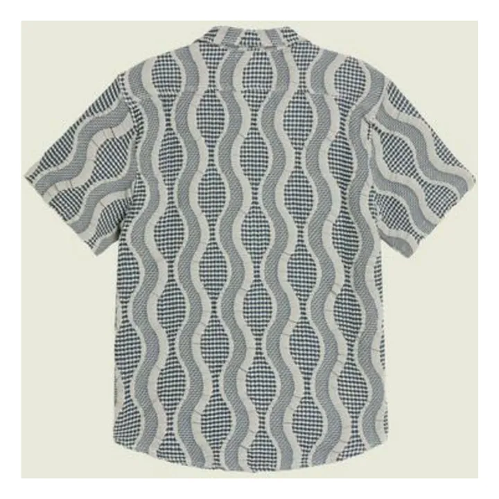 Chemise Como Cuba Waffle | Bleu- Image produit n°1