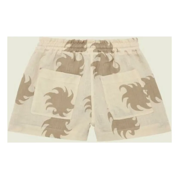 Short Hazel Ember Drizzle Lin | Beige- Image produit n°1