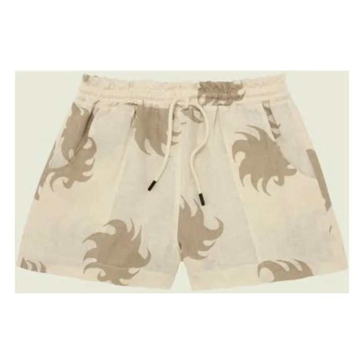 Short Hazel Ember Drizzle Lin | Beige- Image produit n°0