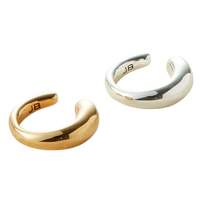 Lot de 2 Small Earcuffs Sila | Doré/Argenté