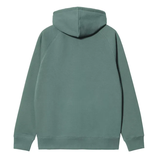 Hoodie Zippé Chase | Vert chiné