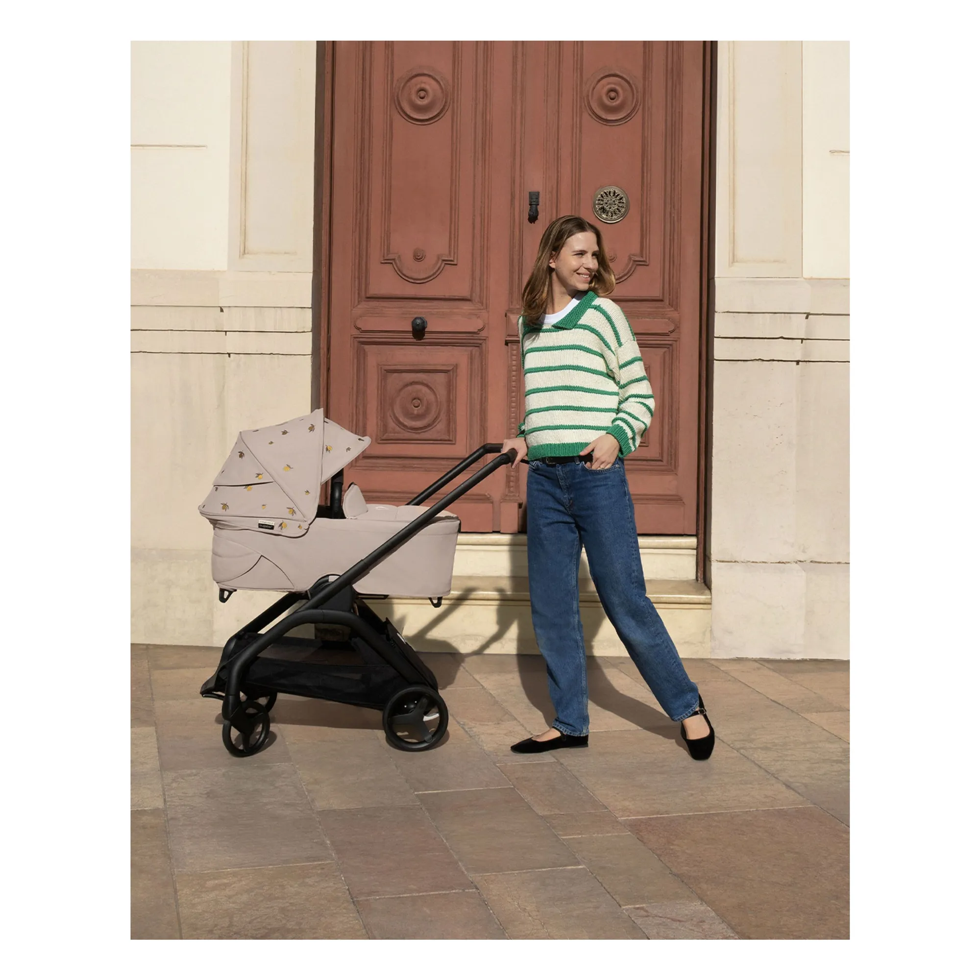 Bugaboo Dragonfly Poussette citadine complète Bugaboo x Konges Sløjd | Beige- Image produit n°1