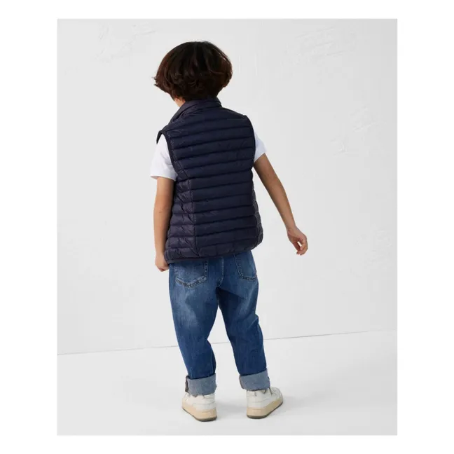 Zoé Sleeveless Down Jacket | Navy blue
