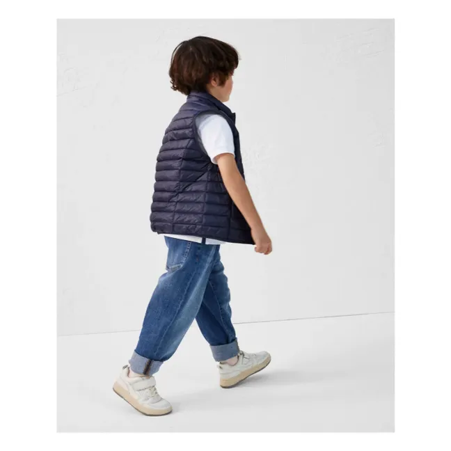 Zoé Sleeveless Down Jacket | Navy blue