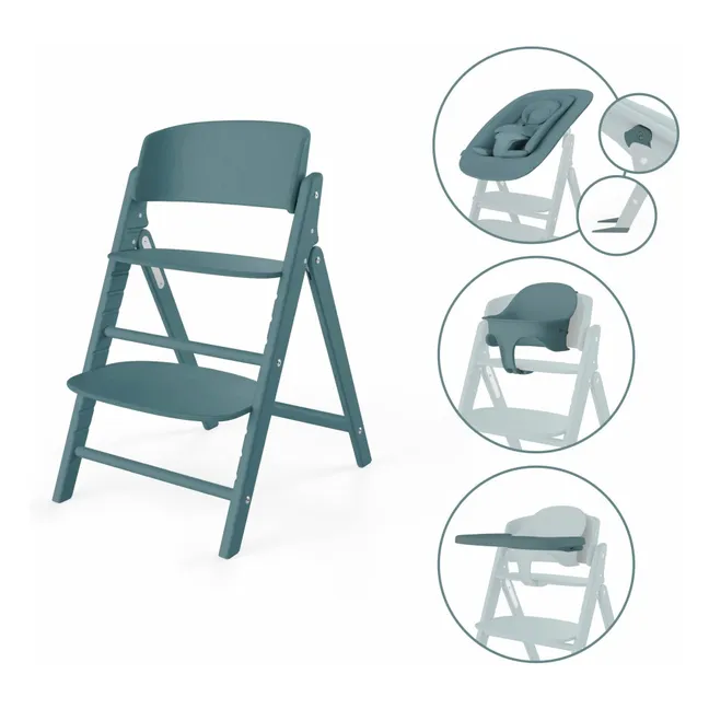 Click&Fold - Chaise haute 4 en 1 | Bleu