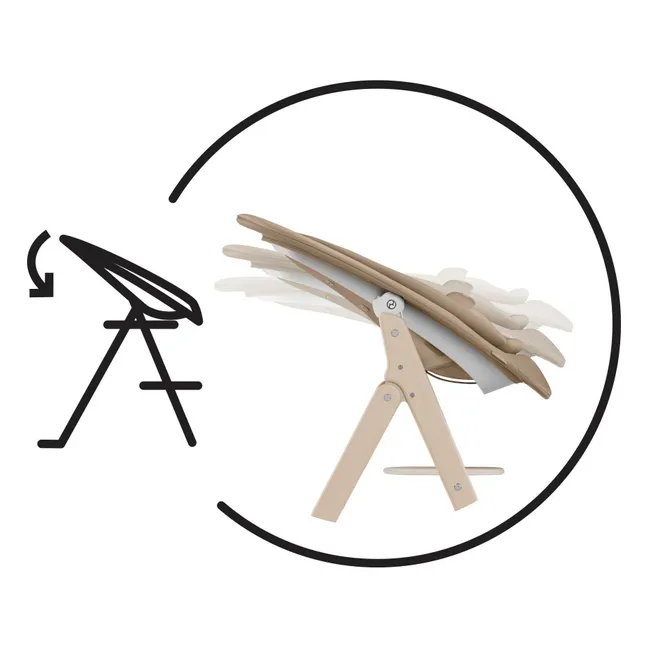 Click&Fold - Chaise haute 4 en 1 | Noir