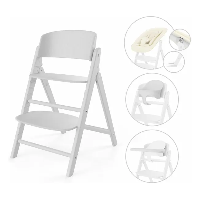 Click&Fold - Chaise haute 4 en 1 | Blanc