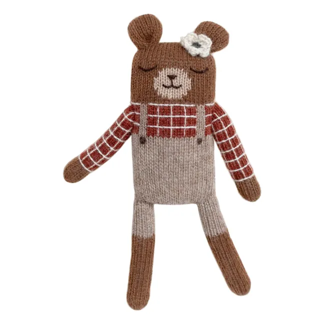 Doudou Ourson salopette | Sienne