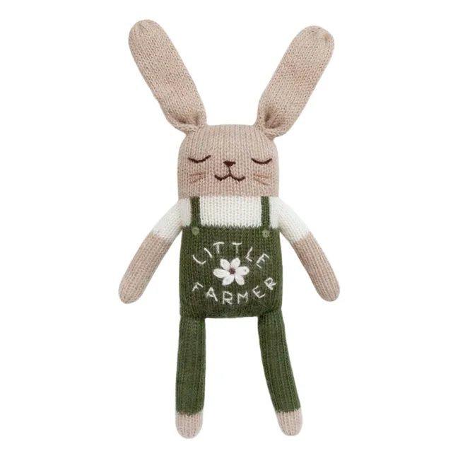 Doudou Lapin Little Farmer | Vert