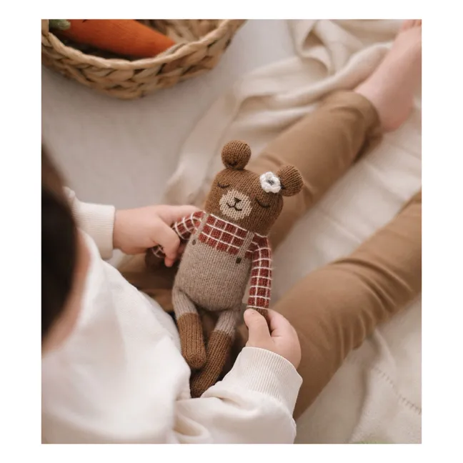Doudou Ourson salopette | Sienne